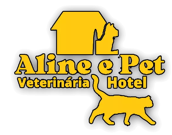 ✅ Logomarca secundária Aline Pet - Hotel para cachorro em Florianópolis e serviços de hotelaria pet.