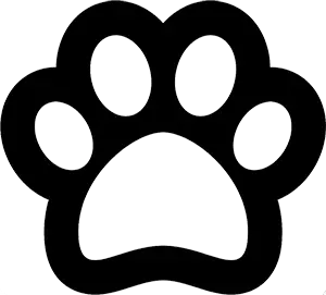 ✅ Ícone de patinha de gato - Aline Pet Florianópolis.